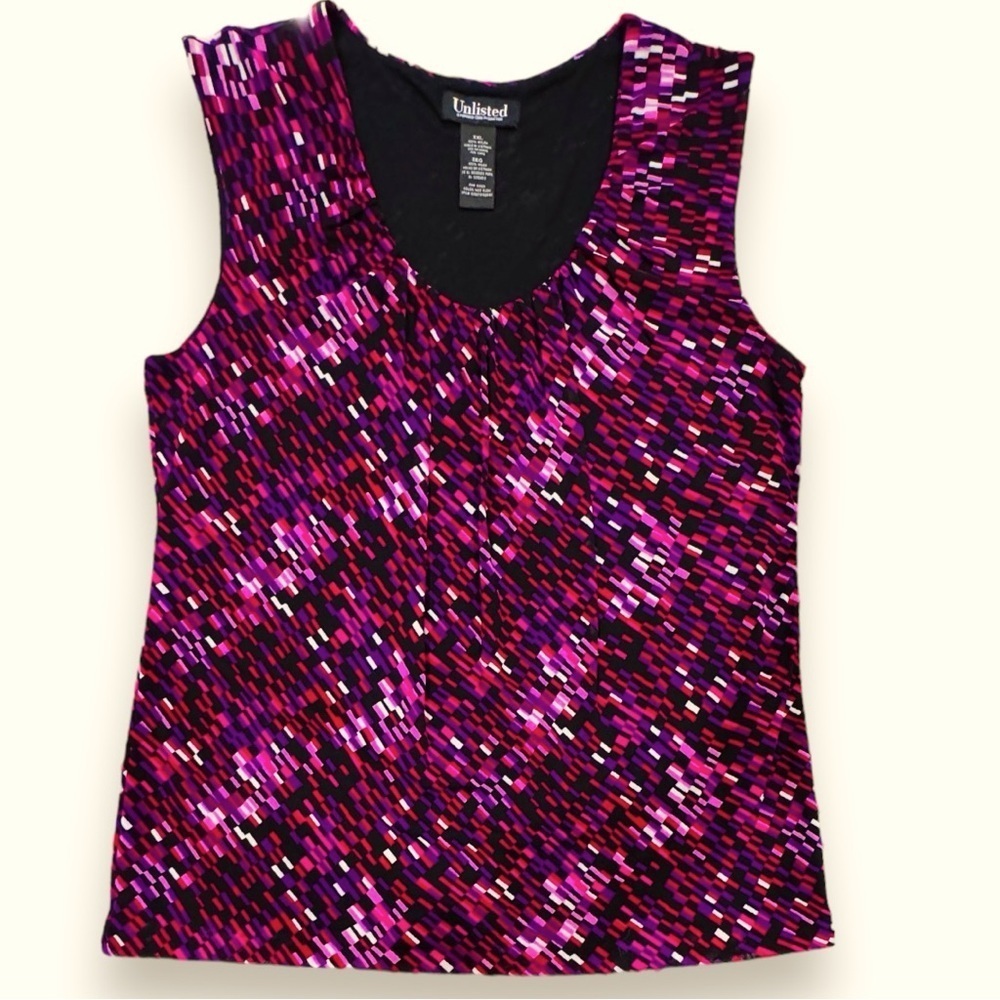 Unlisted A Kenneth Cole‎ Production Sleeveless Lined Nylon Pull-Over Top Sz XXL